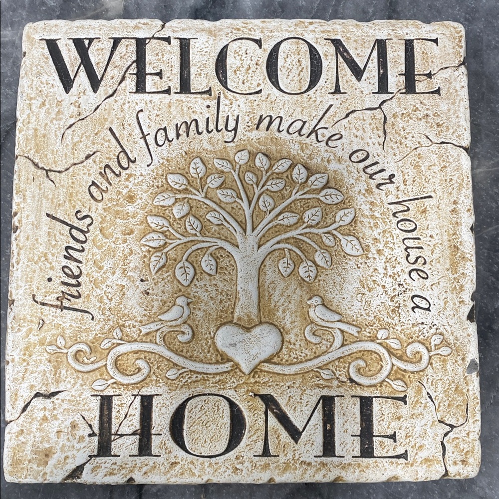 Rustic Welcome Home Wall Decor Plaque